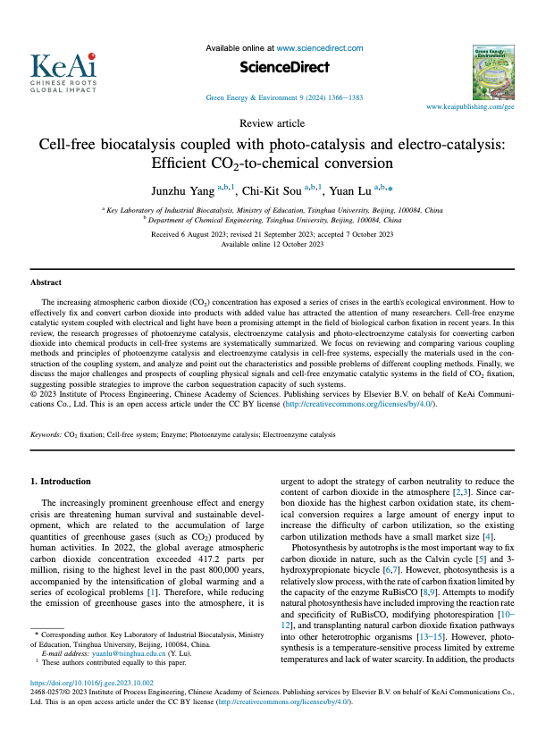 Cell-free biocatalysis paper, first page